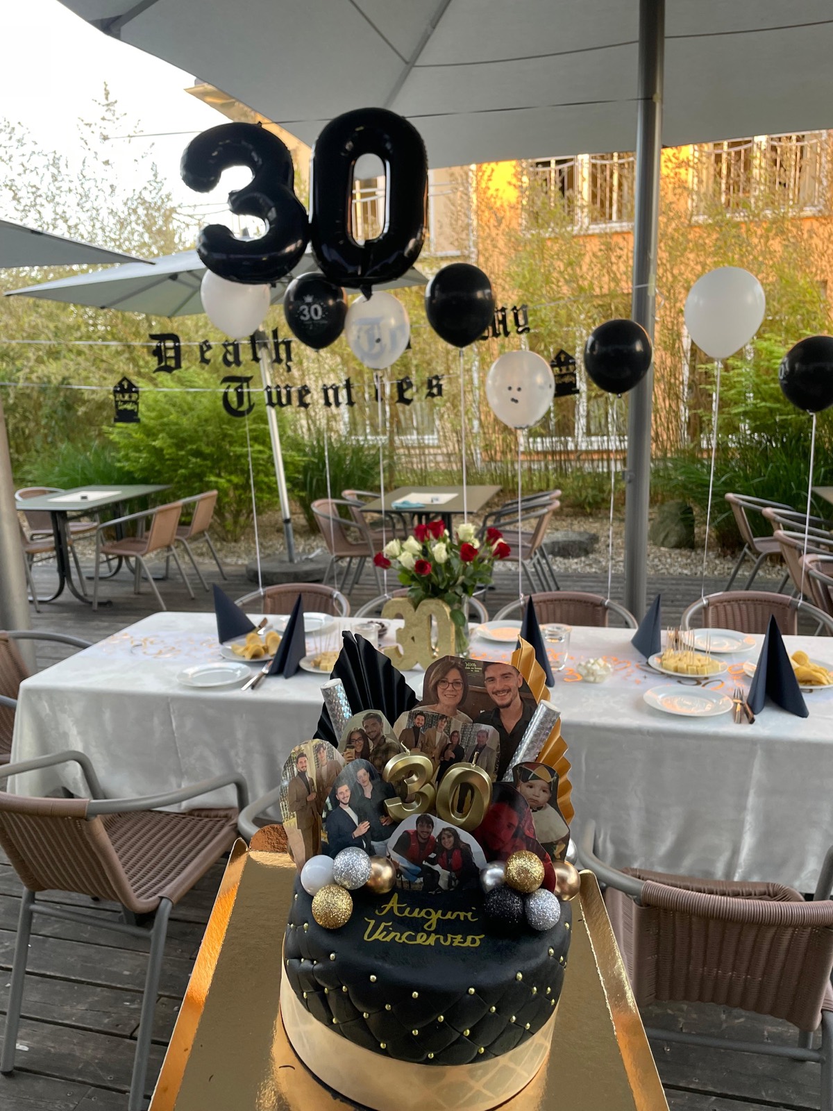 Ballondekoration für Babyshower